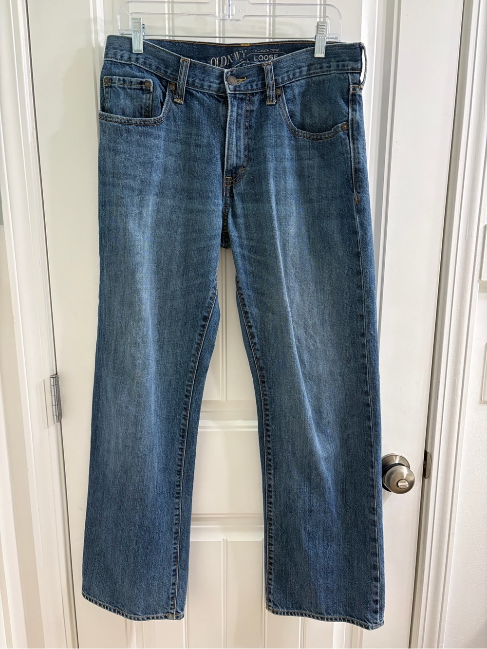Old Navy Men’s Loose Fit Blue Jeans 31x32 Y2K Style Baggy Jeans